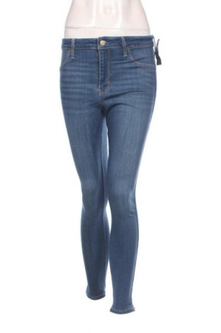 Blugi de femei Hollister, Mărime L, Culoare Albastru, Preț 235,99 Lei