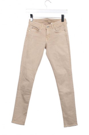 Дамски дънки H&M, Размер XS, Цвят Бежов, Цена 29,00 лв.