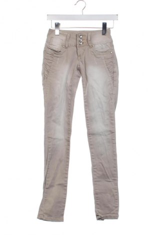 Damskie jeansy Unbranded, Rozmiar XS, Kolor Beżowy, Cena 54,99 zł