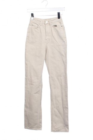 Γυναικείο Τζίν Weekday, Μέγεθος XXS, Χρώμα  Μπέζ, Τιμή 18,41 €