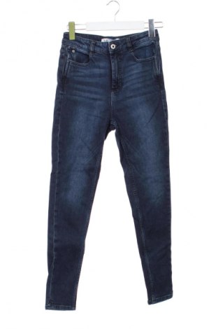 Дамски дънки Zara, Размер XS, Цвят Син, Цена 25,99 лв.