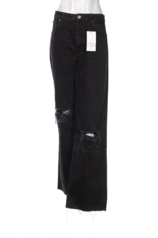 Blugi de femei Zara, Mărime L, Culoare Negru, Preț 101,99 Lei