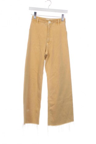Blugi de femei Zara, Mărime XXS, Culoare Galben, Preț 64,99 Lei