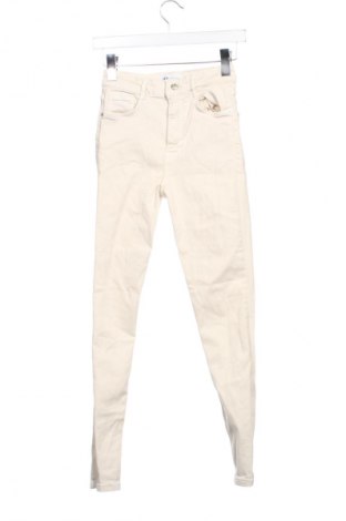 Dámske džínsy  Zara, Veľkosť XS, Farba Béžová, Cena  21,95 €
