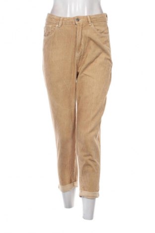 Γυναικείο κοτλέ παντελόνι Bershka, Μέγεθος S, Χρώμα  Μπέζ, Τιμή 15,53 €
