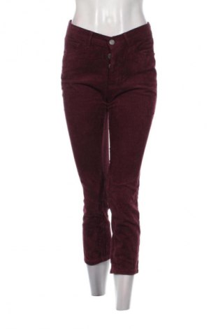 Pantaloni de velvet de femei Pull&Bear, Mărime S, Culoare Roșu, Preț 42,99 Lei