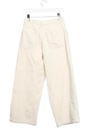 Pantaloni de velvet de femei Pull&Bear, Mărime XS, Culoare Ecru, Preț 64,99 Lei
