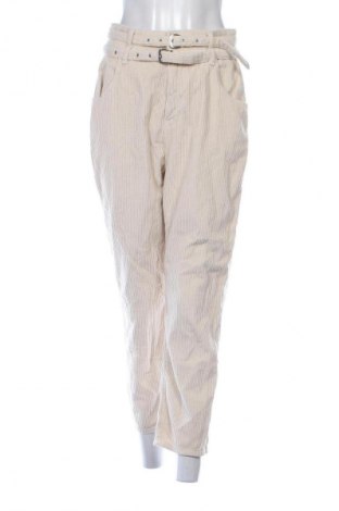 Γυναικείο κοτλέ παντελόνι River Island, Μέγεθος M, Χρώμα  Μπέζ, Τιμή 13,99 €
