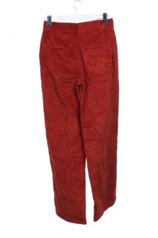 Pantaloni de velvet de femei Zara, Mărime S, Culoare Roșu, Preț 55,99 Lei
