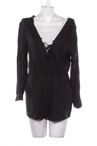 Salopetă scurtă de damă H&M, Mărime L, Culoare Negru, Preț 62,99 Lei