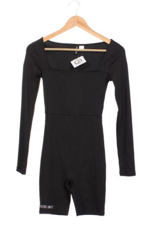 Kurzer Damenoverall H&M Divided, Größe XS, Farbe Schwarz, Preis € 10,99