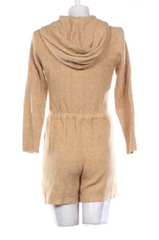 Дамски къс гащеризон Zara, Размер S, Цвят Кафяв, Цена 30,99 лв.