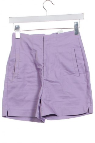 Γυναικείο κοντό παντελόνι Stradivarius, Μέγεθος XXS, Χρώμα Βιολετί, Τιμή 8,99 €