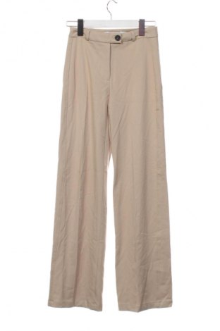 Damskie spodnie Bershka, Rozmiar XS, Kolor Beżowy, Cena 66,39 zł