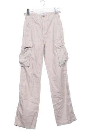 Damenhose Bershka, Größe XXS, Farbe Beige, Preis 13,99 €