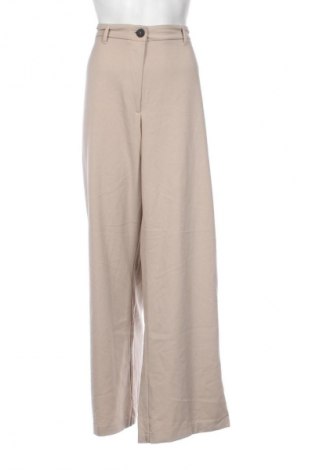 Pantaloni de femei Bershka, Mărime XL, Culoare Bej, Preț 76,99 Lei