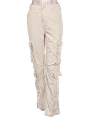 Damskie spodnie Bershka, Rozmiar S, Kolor ecru, Cena 52,99 zł