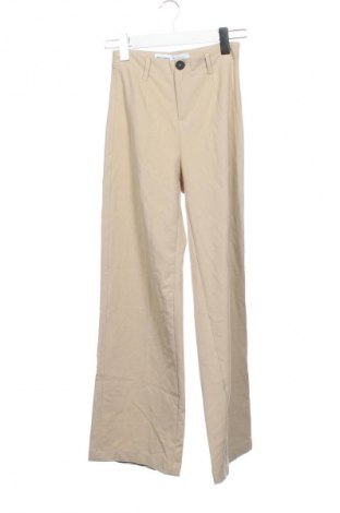 Γυναικείο παντελόνι Bershka, Μέγεθος XXS, Χρώμα  Μπέζ, Τιμή 11,99 €