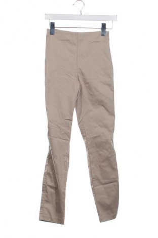 Damskie spodnie H&M, Rozmiar XS, Kolor Beżowy, Cena 66,67 zł