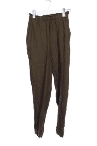 Damskie spodnie H&M, Rozmiar XS, Kolor Zielony, Cena 60,99 zł