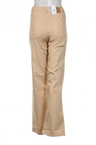 Pantaloni de femei Pieces, Mărime XXS, Culoare Bej, Preț 157,99 Lei