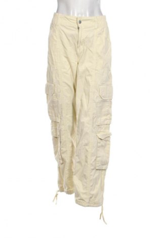 Pantaloni de femei Pull&Bear, Mărime M, Culoare Galben, Preț 64,99 Lei