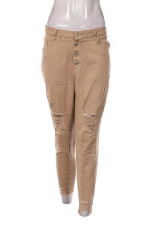 Damskie spodnie SHEIN, Rozmiar XL, Kolor Beżowy, Cena 38,99 zł