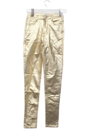 Дамски панталон Unbranded, Размер XXS, Цвят Златист, Цена 12,99 лв.