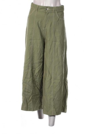 Дамски панталон Zara, Размер S, Цвят Зелен, Цена 23,99 лв.
