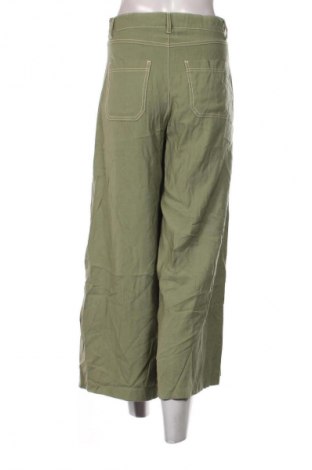 Дамски панталон Zara, Размер S, Цвят Зелен, Цена 23,99 лв.