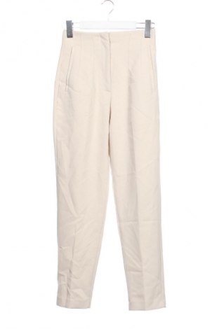 Pantaloni de femei Zara, Mărime XS, Culoare Ecru, Preț 90,99 Lei