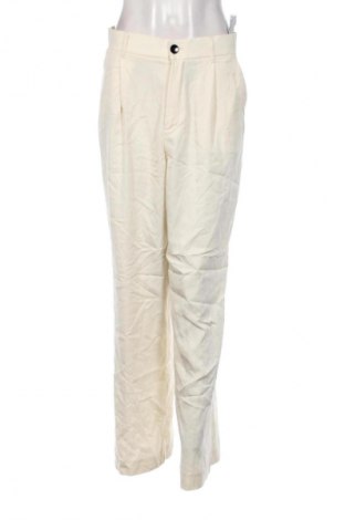 Damskie spodnie Zara, Rozmiar M, Kolor ecru, Cena 75,99 zł