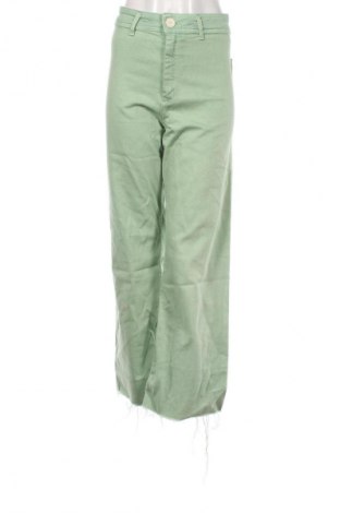 Дамски панталон Zara, Размер S, Цвят Зелен, Цена 22,99 лв.