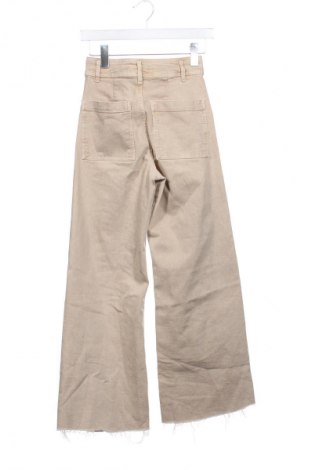 Damenhose Zara, Größe XXS, Farbe Beige, Preis 13,99 €