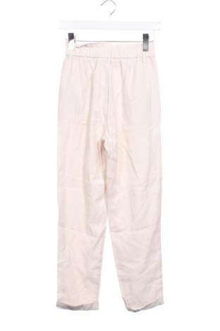 Damskie spodnie Zara, Rozmiar XS, Kolor ecru, Cena 66,99 zł