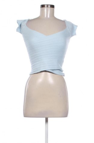 Дамски пуловер Bershka, Размер L, Цвят Син, Цена 17,99 лв.