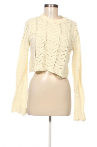 Дамски пуловер Bershka, Размер M, Цвят Жълт, Цена 23,99 лв.