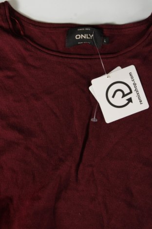 Dámsky pulóver ONLY, Veľkosť L, Farba Červená, Cena  10,95 €