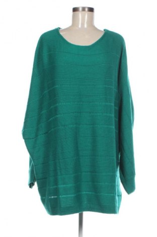 Дамски пуловер Rainbow, Размер 4XL, Цвят Зелен, Цена 14,99 лв.