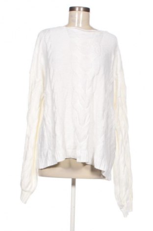 Γυναικείο πουλόβερ Unbranded, Μέγεθος XXL, Χρώμα Λευκό, Τιμή 12,99 €