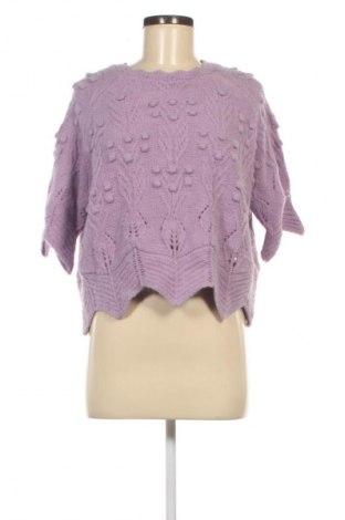 Дамски пуловер Zara, Размер S, Цвят Лилав, Цена 28,99 лв.