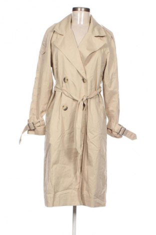 Дамски шлифер Bershka, Размер XS, Цвят Бежов, Цена 55,99 лв.