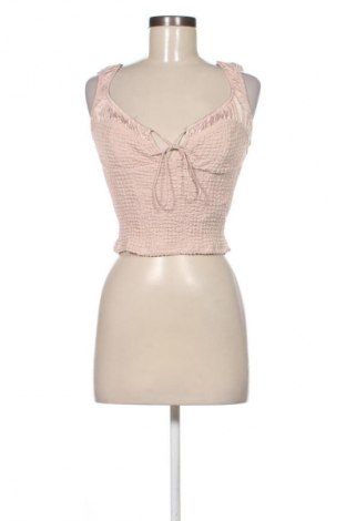 Дамски топ Bershka, Размер S, Цвят Бежов, Цена 46,11 лв.