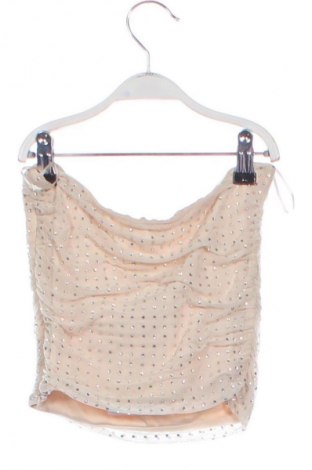 Дамски топ Bershka, Размер S, Цвят Бежов, Цена 46,11 лв.