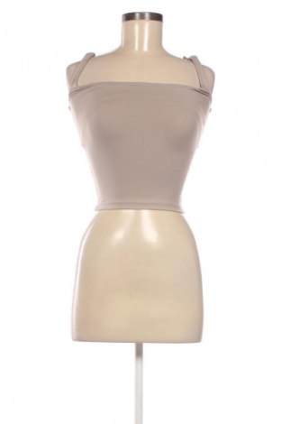 Дамски топ Bershka, Размер XS, Цвят Бежов, Цена 20,68 лв.