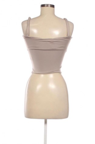 Дамски топ Bershka, Размер XS, Цвят Бежов, Цена 20,68 лв.