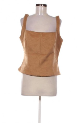 Γυναικείο τοπ Zara, Μέγεθος XL, Χρώμα  Μπέζ, Τιμή 20,99 €