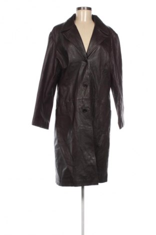 Дамско кожено палто Joy, Размер XL, Цвят Кафяв, Цена 157,99 лв.