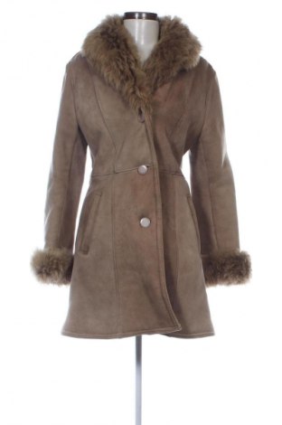 Δερμάτινο γυναικείο παλτό Unbranded, Μέγεθος XXL, Χρώμα Καφέ, Τιμή 102,99 €