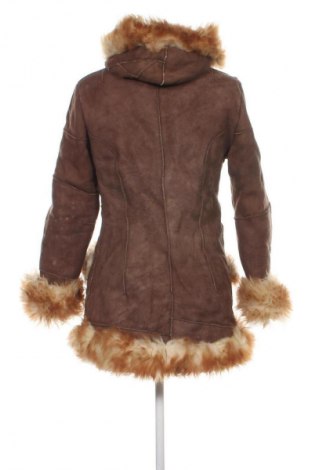 Damski skórzany płaszcz Unbranded, Rozmiar M, Kolor Brązowy, Cena 495,99 zł